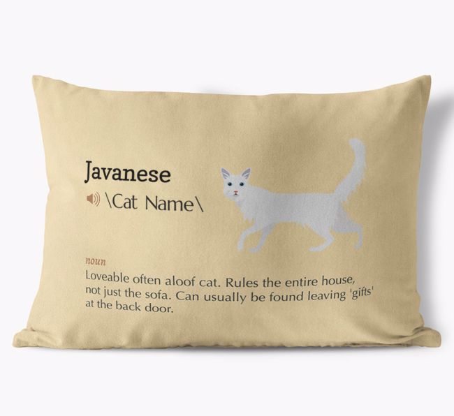{breedCommonName} Definition: Personalized Soft Touch Pillow